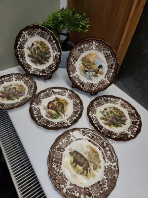 £19.95 • Buy 6 X Royal Worcester Palissy Game Series Plates - 23 Cm - 9  