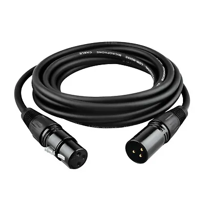 XLR Male To Female Microphone Cable Balanced 3 Pin Mic Connector Extension Cord • $12.99