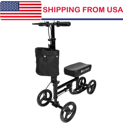 $58.51 • Buy USA Adjustable Foldable Medical Steerable Knee Walker Scooter Crutch Alternative