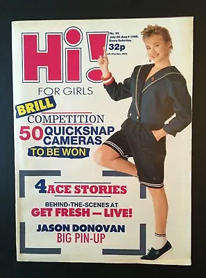 HI FOR GIRLS MAGAZINE #22 - JASON DONOVAN ROSS KING JELLYBEAN Pictures • £5