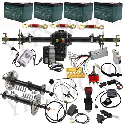 30/34/40  Rear Differential Axle Kit 48V 1000W Motor Gokart Trike Quad ATV Buggy • $36.99