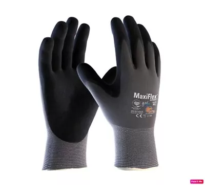 ATG Maxiflex Ultimate Adapt 42-874B Palm Coated Gloves • £4.88