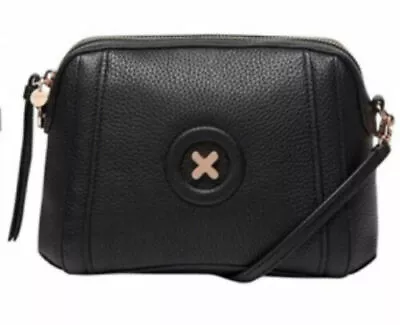 $129 • Buy MIMCO Fantasy Cross Body Bag Black Leather • Brand New With Tag • RRP $249