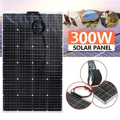 $122.99 • Buy 300W Flexible Solar Panel 18V Battery Charger Kit Car Camping DIY RV Marine Boat