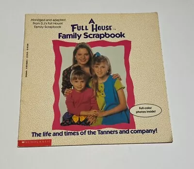 Full House TV Show 1993 Family Scrapbook Scholastic Bob Saget Olsen Twins RARE • £15.77