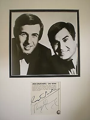 Signed Matted Presentation Singers Tony Sandler & Ralph Young /photo-las Vegas • $25