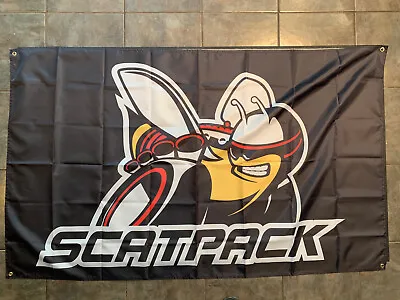 Mopar Dodge Scat Pack Banner Flag 3x5 Ft Challenger Super Bee Charger US Shipper • $20