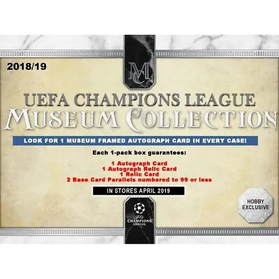 2018-19 Topps Champions League Museum Collection Soccer Hobby Box Factory Sealed • $765.59