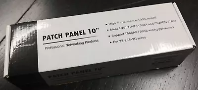 Monoprice MP-C5U8WMH12/7299 10  Patch Panel- 12 Port W/Access. New In Box • $14