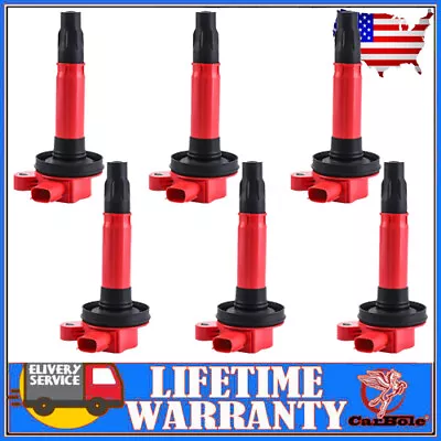 6 UF553 Ignition Coil Pack For Ford Explorer F150 Lincoln MKT Mazda 3.5L 3.7L V6 • $72.59