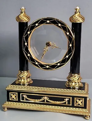 Faberge Mystery Clock Franklin Mint Swiss Made Mantel Clock • $2520.18