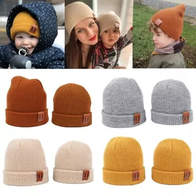 Baby Hat For Boy Girls Warm Baby Winter Hat For Kids Beanie Knit Children Caps • £2.99