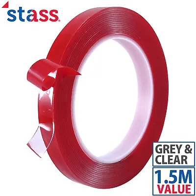 Double Sided Tape 1.5 Metres VHB Heavy Duty Acrylic Adhesive Mounting Tape • £5.19