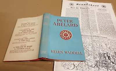 £3.95 • Buy Peter Abelard By Helen Waddell Hardback Reprint Society 1950 Ref BB65