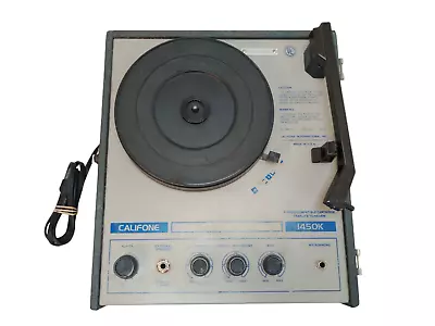 Vintage Califone 1450K Portable Record Player/Turntable | As-Is For Parts No Lid • $62.48