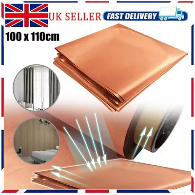 £11.98 • Buy Copper Fabric RFID RF Shielding Anti-Radiation EMF Blocking Protection Liner DIY