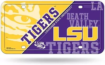 Louisiana State University LSU Tigers Metal Auto Tag License Plate Split... • $14.79