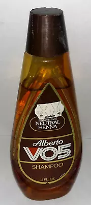 Vintage Alberto VO5 Shampoo Healthy Shine Natural Henna 15 Oz. 90% Full • $19.95
