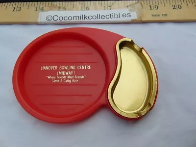 Vintage 1960's To 70's Plastic & Brass Ashtray Hanover Pa Bowling Center Midway • $18.99