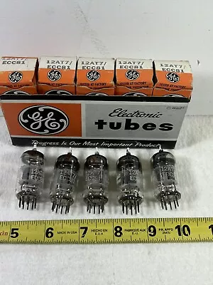 GE GENERAL ELECTRIC 12AT7 / ECC81 VACUUM TUBE / UNTESTED - ESTATE FIND (e2) • $9.95