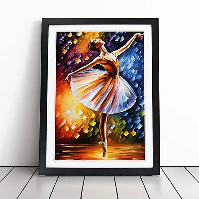 Ballerina Dancer No.7 Wall Art Print Framed Canvas Picture Poster Decor • £29.95
