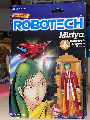 $58.99 • Buy Vintage 1985 Robotech Red Miriya #7225 Matchbox New On Card