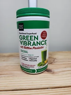 $34.99 • Buy Vibrant Health Green Vibrance Probiotic Powder Superfood 25 Serving MATCHA TEA