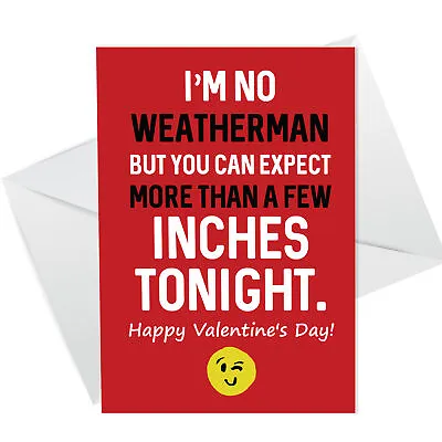 Funny Rude Valentines Day Card For Girlfriend Wife Novelty Card For Her • £2.95