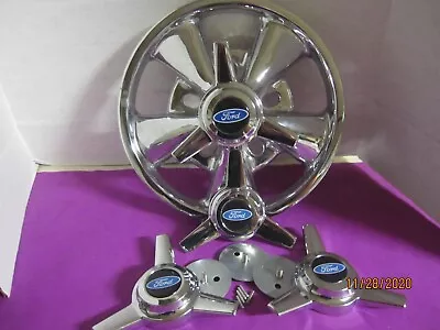 4  Cragar Ss Center Caps 3 Bar Spinners  Uni Lug Wheels 14 15 B/ For • $70.99