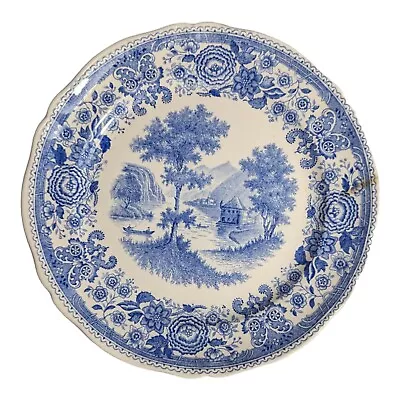 ✨3 Villeroy & Boch Burgenland Mettlach Salad Plates Blue White Flowers Lakes • $28