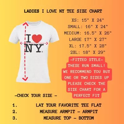 I Love NY Ladies T-Shirt Crewneck Tee Officially Licensed • $13.99
