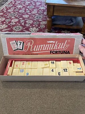 Vintage Rummikub Fortuna Tile Game 1977 Made In Israel See Description (JL) • $24.99