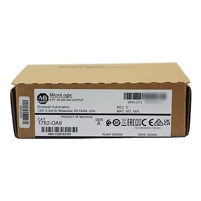 Allen-Bradley 1762-OA8 /A MicroLogix 8 Point Digital Output Module 1762-OA8 New • $175.82