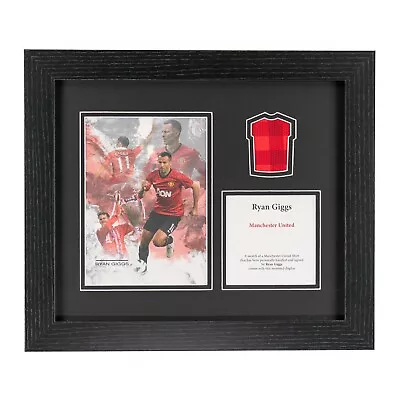 Ryan Giggs Manchester United Shirt-Swatch Framed Display • £45