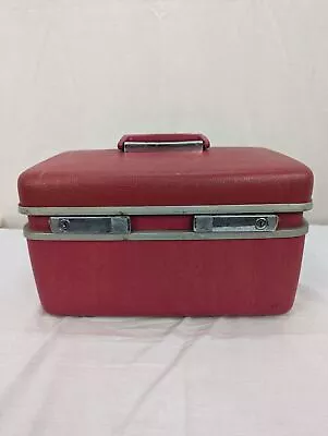 Royal Traveler Medalist Red Samsonite Corporation Train Case With Tray And Key • $15