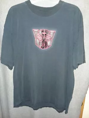 Transformers Autobots Logo Vintage T-Shirt 2XL Puff Logo Made In USA • $14.99