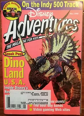 Disney Adventures Magazine - May 1998 - Like New - Dino Land - Bone Comic! • $8.99