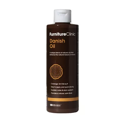 Clear Danish Wood Oil To Protect Interior Exterior Furniture Worktops • £36.95