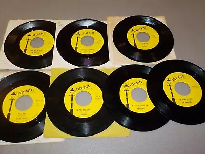 (7) Mixed Artists Vinyl 45 VG+ Records W/ RITCHIE VALENS PARAGONS VELVETS W698 • $5.99