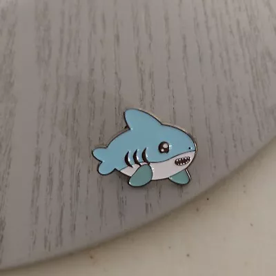 Blue Shark Badge Pin Brooch For Backpack Clothes Sea Animal AUS Free Postage • $8.50
