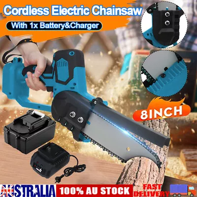 8'' Cordless Wood Cutting Saw Chainsaw With Battery & Charger For Makita 18V • $79.99