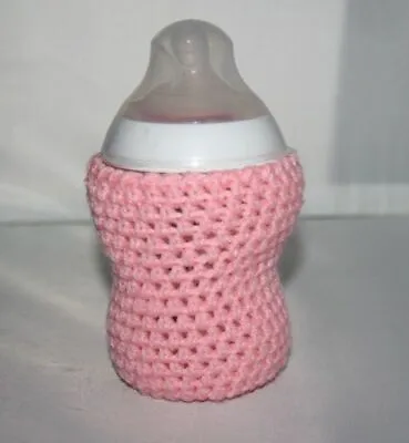 £3.97 • Buy Handmade Crochet Baby Bottle COVER / PERSONALIZED 