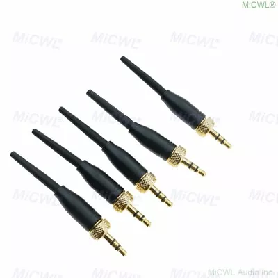 5pcs Spare 3.5mm Stereo Lock Plug For Sennheiser Sony Headset Lapel Microphones • $14.35