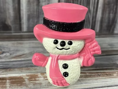 70s VTG (B27) Avon Fragrance Glace Pin Pal - Wee Willy Winter Snowman -Christmas • $17.09