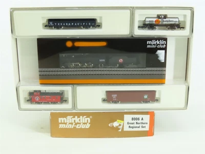 $579.95 • Buy Z Scale Marklin Mini-Club 8006A GN Great Northern Regional 2-8-2 Steam Train Set