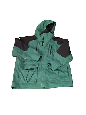 Cabela's Guidewear Extreme Wet Weather Gore-Tex Winter Jacket Green 2XL • $175