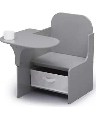 Delta Children MySize Chair Desk With Storage Bin Grey  • $20