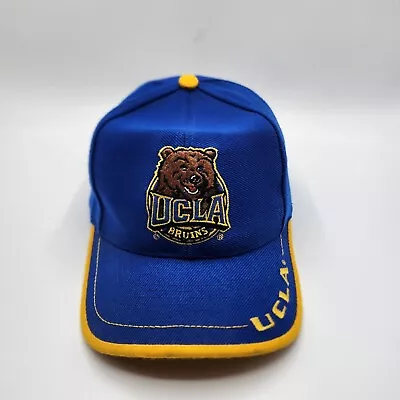 Logo UCLA Bruins Bear Logo Adjustable Blue/Gold Hat Acrylic/Wool Preowned. • $22