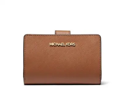 Michael Kors Medium Crossgrain Leather Wallet ~NWT~ Luggage NEW🎀 • $84.99