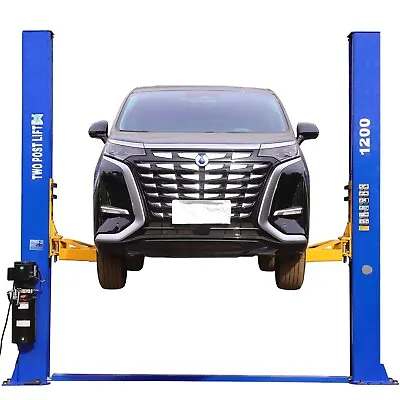 XK 2 Post Auto Car Lift 12000 Lb. Capacity 220V Symmetric Floor Plate • $2999